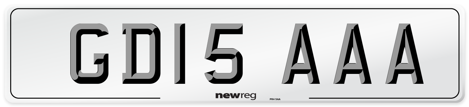 GD15 AAA Number Plate from New Reg